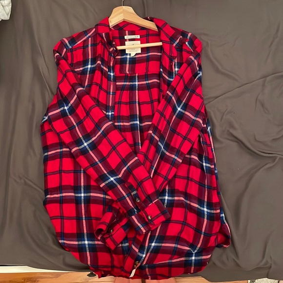 American Eagle Outfitters Sweaters - American Eagle, red flannel, medium